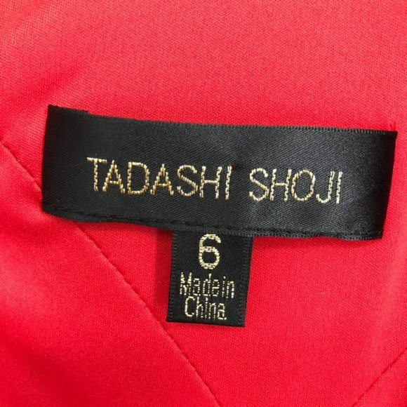 Tadashi Shoji Red Floral Print Sleeveless A Line Maxi Dress  6 - Picture 5 of 7